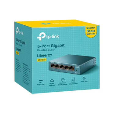 TP-LINK LS105G 5-PORT 1000MBPS DESKTOP NETWORK SWITCH